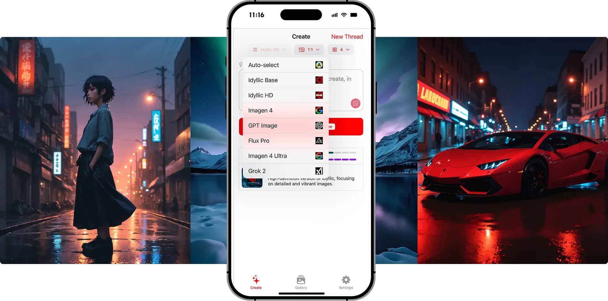 Idyllic App Interface